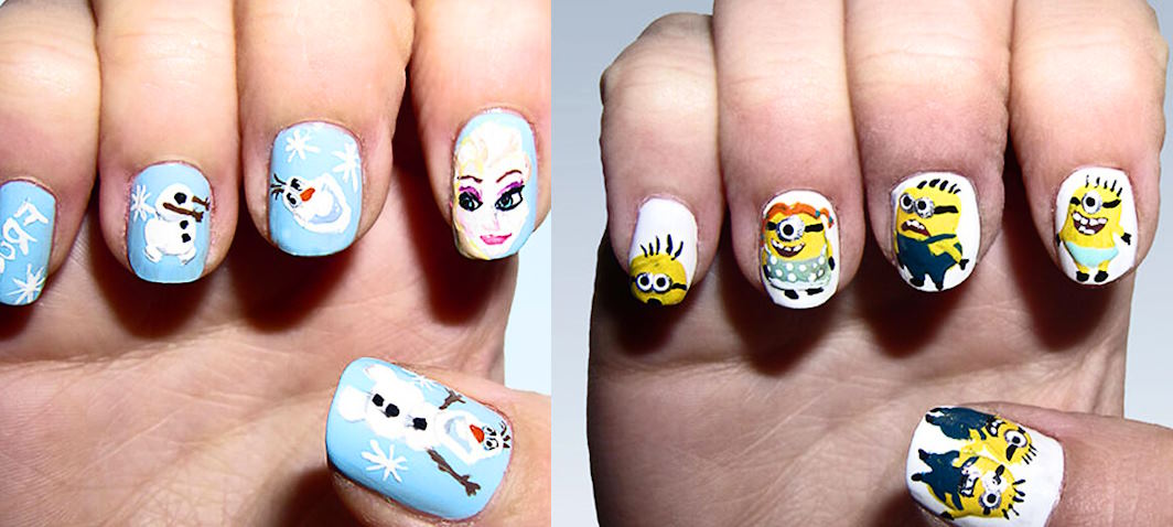 Disney-inspired nail art